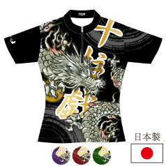【ladycat】【 日本製 】 十柱戯柄　ポロシャツ ＆ ジップポロ / レディース / ボウリングウェア / メール便可 